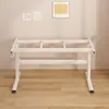 Soporte de pata de mesa ajustable con manivela manual y doble travesaño, adecuado para mesas de estudio, escritorios de computadora, mesas de café y escritorios para juegos