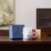 Tesoro Nacional Porcelana Blanca Dehua Juego de Té Kung Fu, Una Tetera y Dos Tazas, Regalo para Amigos, Mejores Amigos, Mamá, Personas Mayores, Regalo de Cumpleaños