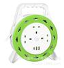 Regleta de Construction Site Cord Reel Estándar Británico 10m con Cable de Extensión Retráctil para Jardín