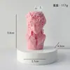 Vela Perfumada Estilo Nórdico Transfronterizo Niña Floral, Adorno Creativo Estilo Ins, Vela de Arte Geométrico, Regalo Souvenir