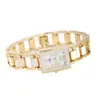 2025 Transfronterizo Nuevo Estilo Coreano Decorativo Pulsera Reloj para Mujer Esfera Cuadrada con Diamantes Reloj de Cuarzo Venta al por Mayor
