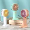 [Frete grátis para uma peça] Novo ventilador de mesa pequeno para escritório com vento forte, mini portátil com carregamento USB