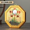Colgante de Aleación con Lámina de Oro Doble Qilin Pueblo Montañoso Marino Adorno de Aleación para Hogar y Oficina