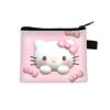 Nuevo monedero infantil de Hello Kitty, bolso para tarjetas con dibujos animados para estudiantes, bolso de almacenamiento portátil de poliéster a la moda, venta al por mayor