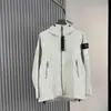 Jaqueta Corta-vento Leve Softshell com Capuz Stone Cross-border com Zíper para Homem