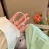 Pulseira Floral de Verão Fresca e Doce Atacado, Estilo Pastoral, Pulseira de Flor de Pérola Transparente e Versátil com Folhagem para Mulheres