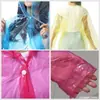 Impermeable desechable para viajes zona escénica uso exterior rafting adulto alargado grueso pe poncho desechable de una pieza venta al por mayor