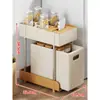 Prateleira de cozinha multi-camadas móvel com cestos para frutas e vegetais, prateleira de chão, organizador para espaços estreitos, carrinho pequeno