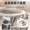 Tina de Baño para Bebé, Lavabo, Alfombrilla de Baño, Red para Baño para Bebés y Niños de 0 a 5 Años, Lavabo Plegable, Soporte para Acostar para Recién Nacidos