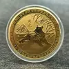 Em estoque moeda comemorativa do zodíaco medalha comemorativa da Cultura Nacional zodíaco de relevo tridimensional moeda de ouro venderá pequenos presentes