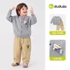 Conjunto de ropa infantil Dudu para niños y niñas, elegantes atuendos de otoño para bebés, nueva ropa de otoño para niños, ropa infantil atractiva y a la moda