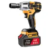 Llave Eléctrica Transfronteriza de Comercio Exterior Llave de Torque con Batería de Litio Impacto Sin Escobillas Torque Carga Trabajador de Andamios Autoreparación Pistola de Aire