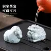 Doce Adornos de Mascotas de Té del Zodiaco, Mesa de Té de Arte del Té, Decoraciones de Mesa de Té, Creativos y Lindos, Se Pueden Usar para Jugar al Té, Accesorios para Juegos de Té Kung Fu