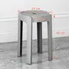 Taburete de Plástico Hogareño Resistente Duradero Apilable Restaurante Asiento Extra Súper Grueso Taburete Molino de Viento Moderno Minimalista Aula