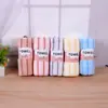 Toalha de banho espessa em fleece de coral, toalha listrada em cores de doce, toalha de banho doméstica macia altamente absorvente, toalha listrada em cores de doce