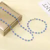 Conjunto de Joias Personalizadas em Estoque, Colar Olho Grego Colorido da Moda, Joia de Colar de Design de Nicho de Alta Qualidade para Mulheres