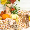 Papel de Copia Wx418 Acción de Gracias 17g Papel de Envoltura a Prueba de Humedad para Regalos y Dulces, Decoración de Calabaza de Otoño Papel de Pera