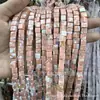 Cuentas Cuadradas Naturales Cristal Ágata Piedra Cuentas Sueltas Cuadrado de Ángulo Recto Cuentas Cubo de Azúcar Accesorios para Joyería DIY