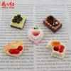 Nuevo Pastel de Crema de Frutas en Capas de Miel Accesorios de Resina para Manualidades, Accesorios para el Cabello, Colgantes y Adornos