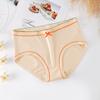 Ropa Interior Antibacterial para Niñas Fibra de Viscosa Niñas Estudiantes Cintura Media Calzones Triángulo para Mujer 902