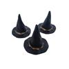 Chapéu de bruxa de Halloween transfronteiriço, caldeira de bruxa, jarra de cadinho, mini ornamentos decorativos de plástico, acessórios pequenos faça você mesmo