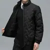 Roupas de inverno masculinas, com forro de fleece e espessadas, casaco de algodão para homens de meia-idade e idosos, jaqueta masculina, casaco de algodão de inverno para homens de meia-idade, casaco de algodão do papai, estilo outono e inverno