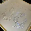 Pendientes y Collar de Flor con Tachuelas de Diamante Estilo Europeo y Americano, Set de Joyería de Lujo Ligero Estilo Palacio, Accesorios de Diseñador Nicho para Mujeres