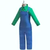 Comercio Exterior Explosivo Súper Potencia cosplay Traje para Niños Mismo Estilo que Mario Vestido Conjunto de Dos Piezas