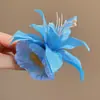 Nuevo Pasador de Pelo de Flor Kelsang de Simulación para Mujer Pinza para Flequillo Lateral Accesorio de Cabello Versátil Dulce Estilo ins Pinza de Pato
