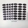 Etiqueta adhesiva de PVC negro borrable en stock transfronteriza, impermeable, para botella de vidrio de condimento de cocina, etiqueta de pizarra