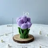 Procesamiento Personalizado de Ramos de Tulipanes, Velas Aromáticas con Forma DIY, Regalos Atmosféricos para el Día de San Valentín, Decoraciones de Escritorio