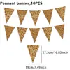 Venda Quente na Amazon Tema Céu Azul Nuvens Brancas Bandeirolas Triangulares Decoração de Festa de Aniversário Limão Disco Arranjo Bandeiras de Corda Bandeirolas Triangulares