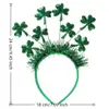 Stock Listo de Fábrica Transfronterizo Amazon Xiyin Temu St. Set de Gafas de Decoración para Fiesta Irlandesa del Día de San Patricio