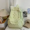 Mochila Nova de Primavera Estilo Japonês Doce e Fofa com Alto Apelo Estético, Design em Forma de Coração para Alunos do Ensino Fundamental II e Médio