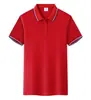 Camisa de trabalho de manga curta de seda gelada para atacado com colarinho, estampa de cultura corporativa, logotipo bordado, branca