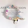 Pulsera popular de ópalo de imitación transfronteriza diseño de nicho ins femenino Estrella de cinco puntas de cristal luz de luna gris pulsera de moda para estudiantes