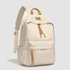 Mochila preta minimalista transfronteiriça para estudantes universitárias, bolsa leve para laptop de grande capacidade, mochila estilosa e bolsa escolar