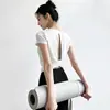 Tops de Yoga para Mujer, Ajustados Adelgazantes Deportivos de Manga Corta para Correr y Entrenamiento, Hermosos Tops sin Mangas con Corte, Ropa de Fitness de Verano