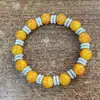 2025 Nuevo Venta Caliente Transfronteriza Pulsera para Hombre de Piedra Ojo de Tigre Pulsera de Acero Inoxidable con Cuentas de Piedra Venta al por Mayor Piedra Ojo de Gato