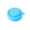 Taza plegable de silicona color caramelo para viajes al aire libre, práctica taza de agua deportiva, taza de enjuague bucal de silicona de grado alimenticio, taza publicitaria.