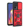 Adequado para Capa de Celular com Anel de Janela Deslizante Google Pixel 10A, Capa Protetora Magnética para Carro com Janela Deslizante Pixel 6