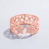 Anillo de Estrella de Cinco Puntas Hueca Chapado en Platino Estilo Coreano Versión Abierta Amplia Anillo de Dedo de Estrella de Cinco Puntas Hueco Personalizado de Moda