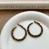 Pendientes Retro Geométricos con Estampado de Leopardo Flockeado para Mujer, Lujo Accesible y Pendientes de Gama Alta, Pendientes, Pendientes Elegantes, Accesorios para Pendientes