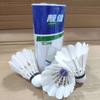 12 bolas de badminton, 3, 6 bolas de treino, duráveis, não fáceis de quebrar, estáveis, mesa interior e exterior bola de pele de pato de fibra