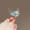 Nova Broche Azul Pássaro de Luxo, Broche Exquisito de Nicho de Luxo para Mulheres, Broche de Luxo Leve de Alta Qualidade, Acessório de Roupa