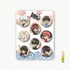Set de 8 Insignias Pequeñas de Anime: Haikyuu Spy X Family, Shadow Conspiracy, Razonamiento Ficticio, Attack on Titan, Dropshipping