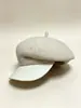 Nuevo Sombrero Boina para Mujer, Estilo Coreano Otoño e Invierno, Versátil, Sombrero de Artista Adelgazante, Sombrero de Lana Tejida, Sombrero Octogonal de Moda Tendencia