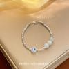 Nuevo Pulsera de Plata Rota Estilo Chino con Cuentas de Ópalo Azul de Varios Dos Taeles Alto Sentido Celebridad Elegante Nicho Fresco