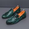 Mocasines Slip-On Zapatos de Cuero Casual de Negocios para Hombre Borla Otoño Estilo Británico de Alta Gama Zapatos de Novio de Boda Talla Grande