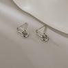 Pendientes geométricos ovalados de estilo frío y sencillo para mujer, diseño de nicho, nuevos pendientes de moda 2021.